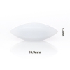 Bel-Art Spinbar Teflon Elliptical (Egg-Shaped) Magnetic Stirring Bar; 15.9 X 6.35MM, White